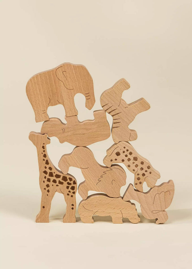 Wooden Balance Puzzle - Savane (8 pcs)