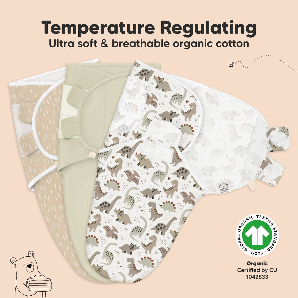 3pk Soothe Baby Swaddles 0-3 Months, Sleep Sack for Newborns