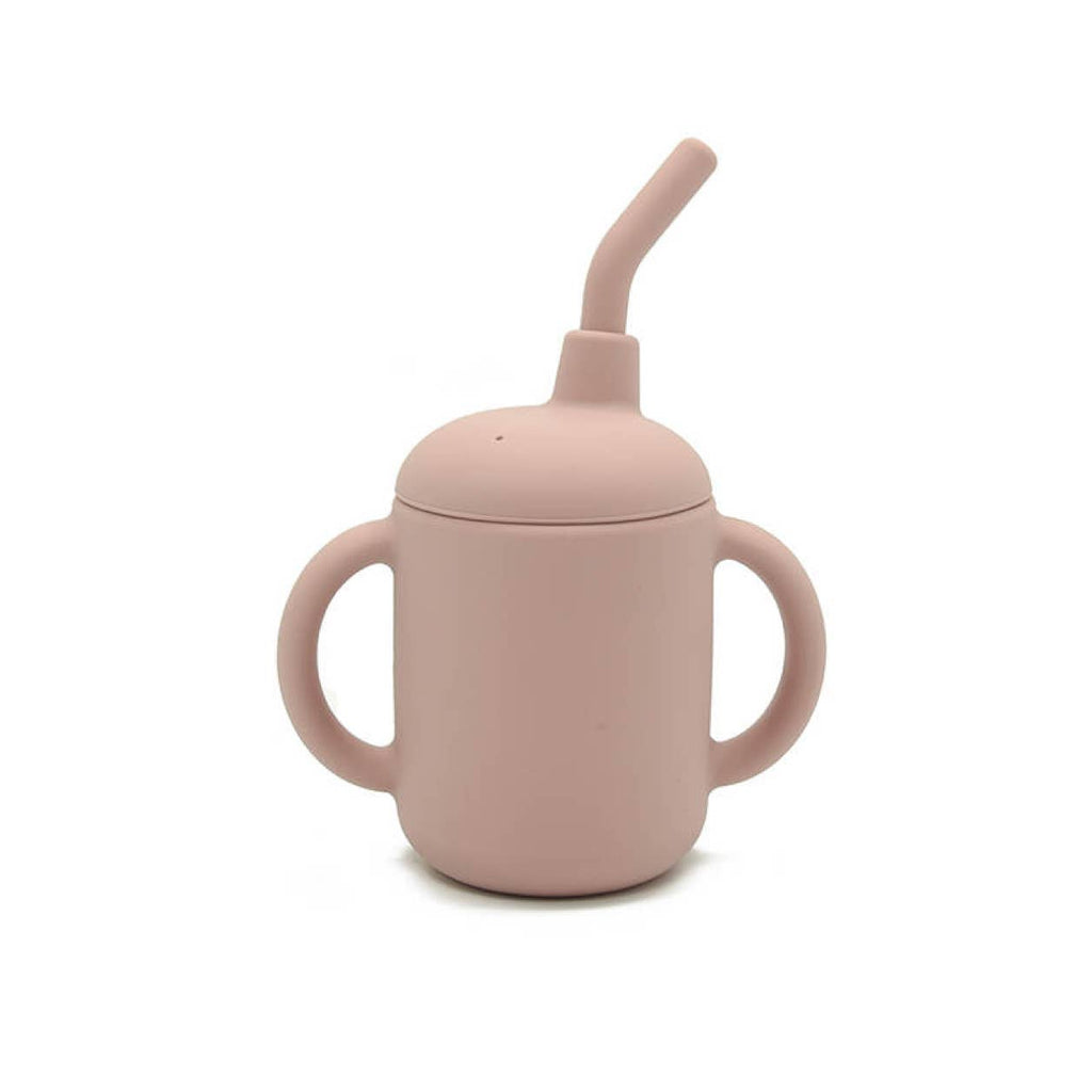 Sippy Cup with Straw- Blush