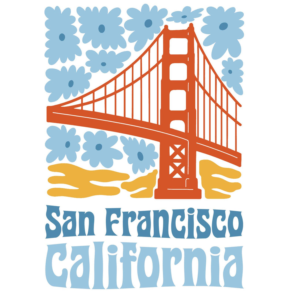 SF/CA Flower Power Book Bag / Tote