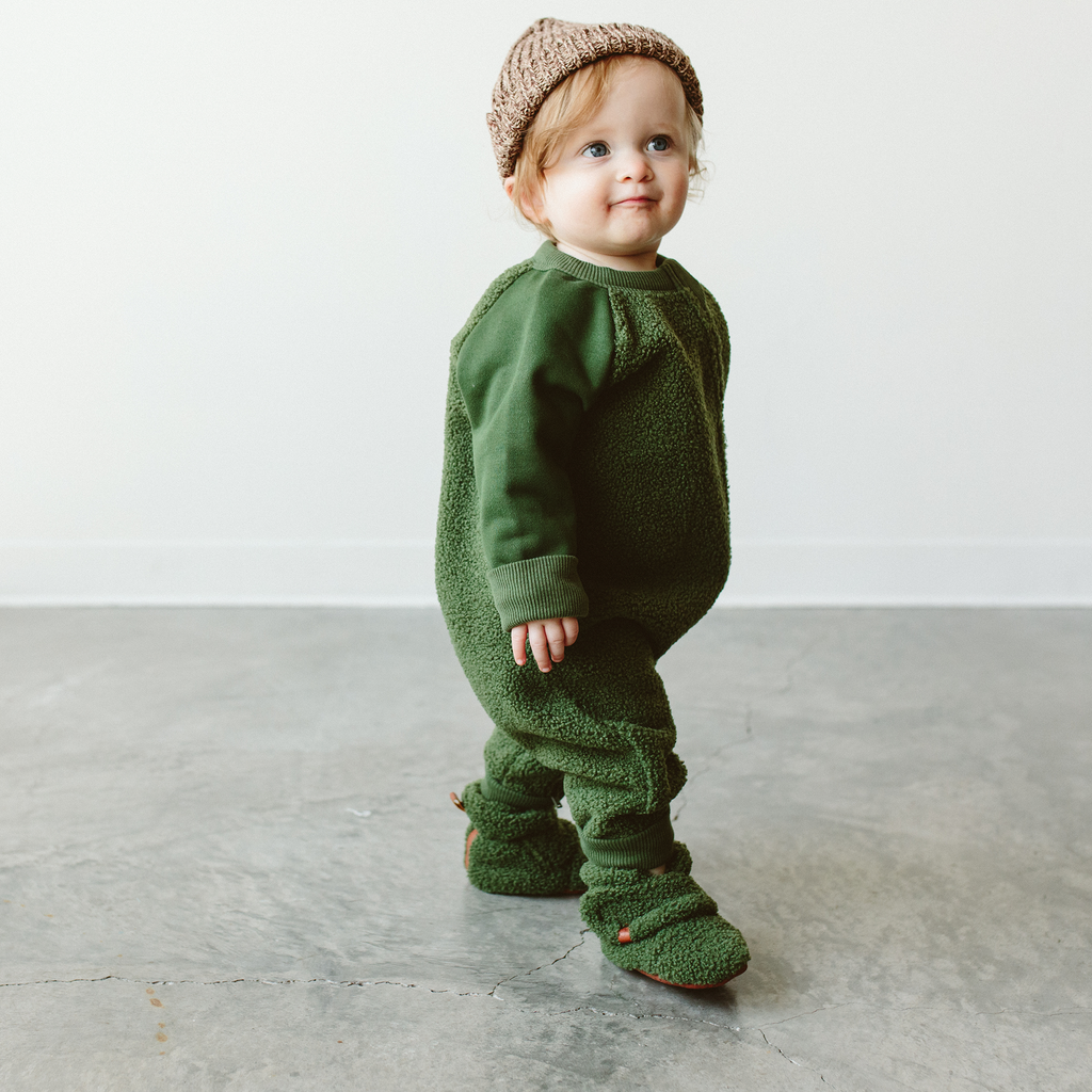 Sherpa Baby One-Piece - Spruce