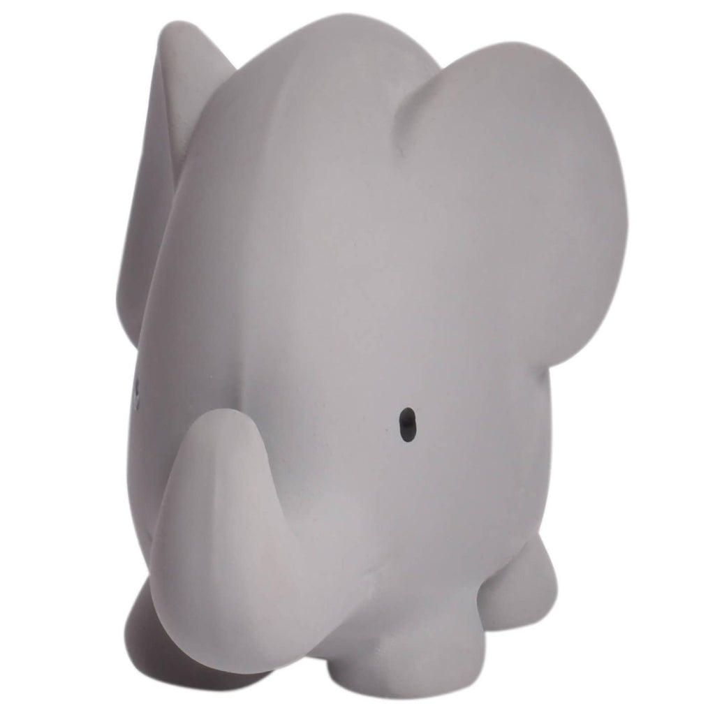 Elephant - Natural Organic Rubber Teether, Rattle & Bath Toy