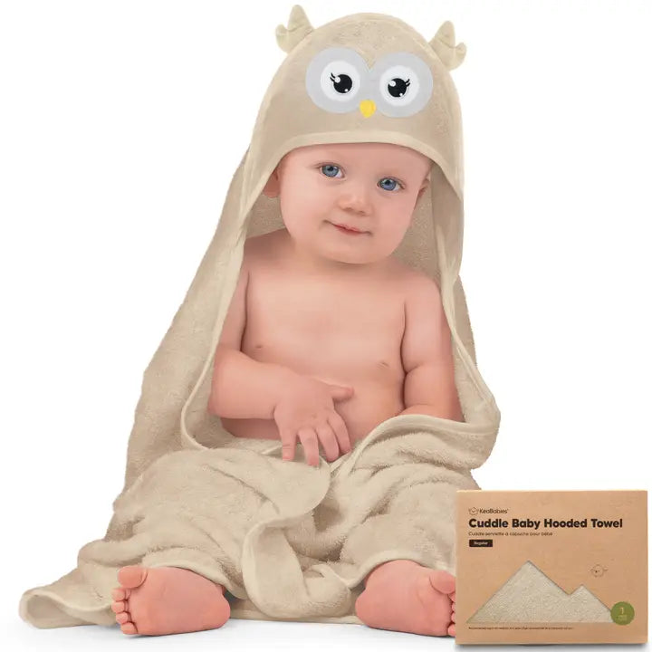 KeaBabies Cuddle Baby Hooded Towel