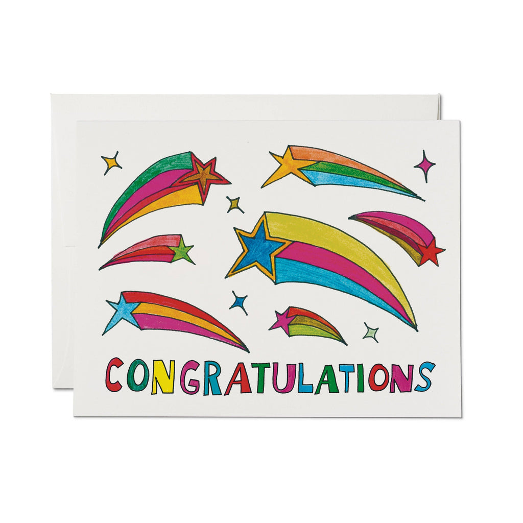 Shooting Star Congrats greeting card
