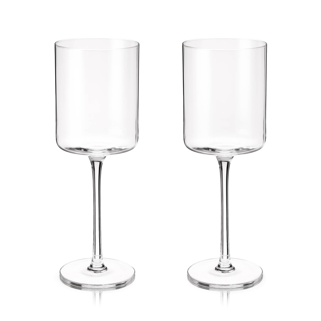 Laurel Crystal White Wine Glasses | Set of 2