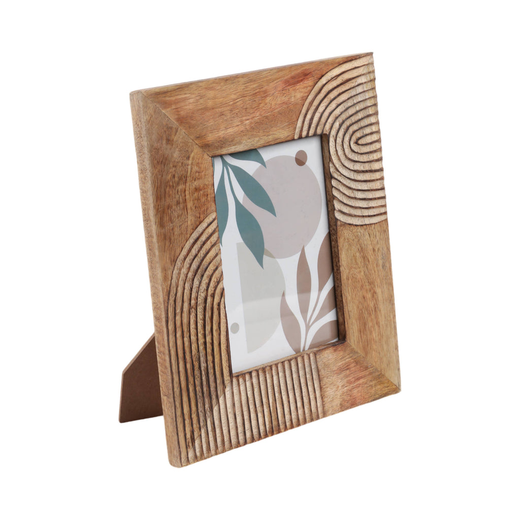 Wood Arches Geometric Picture Frame - Brown, 5x7 in.