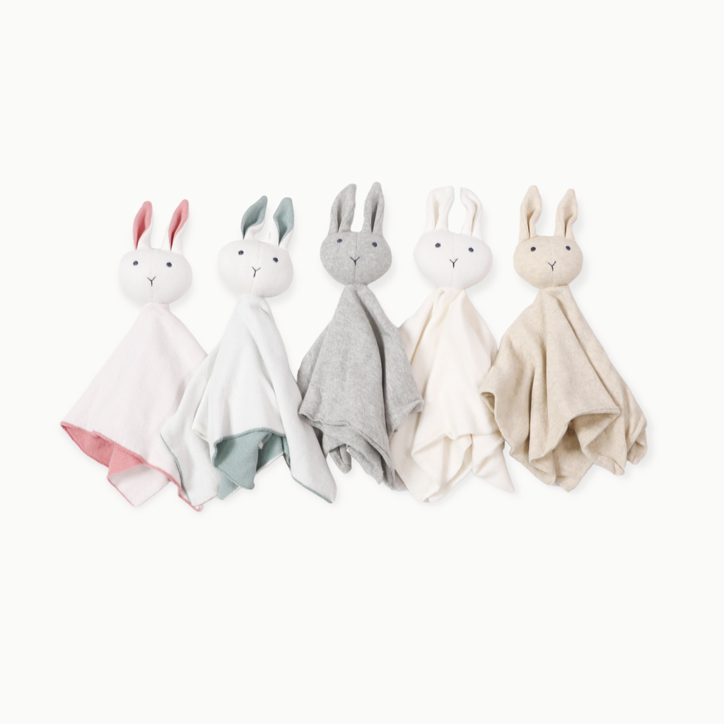 Bunny-Organic Baby Lovey Grey Heather