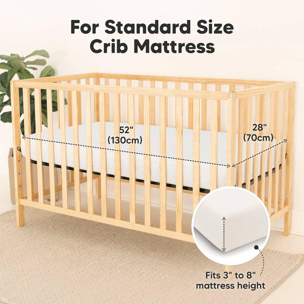 Waterproof Crib Mattress Protector 2pk