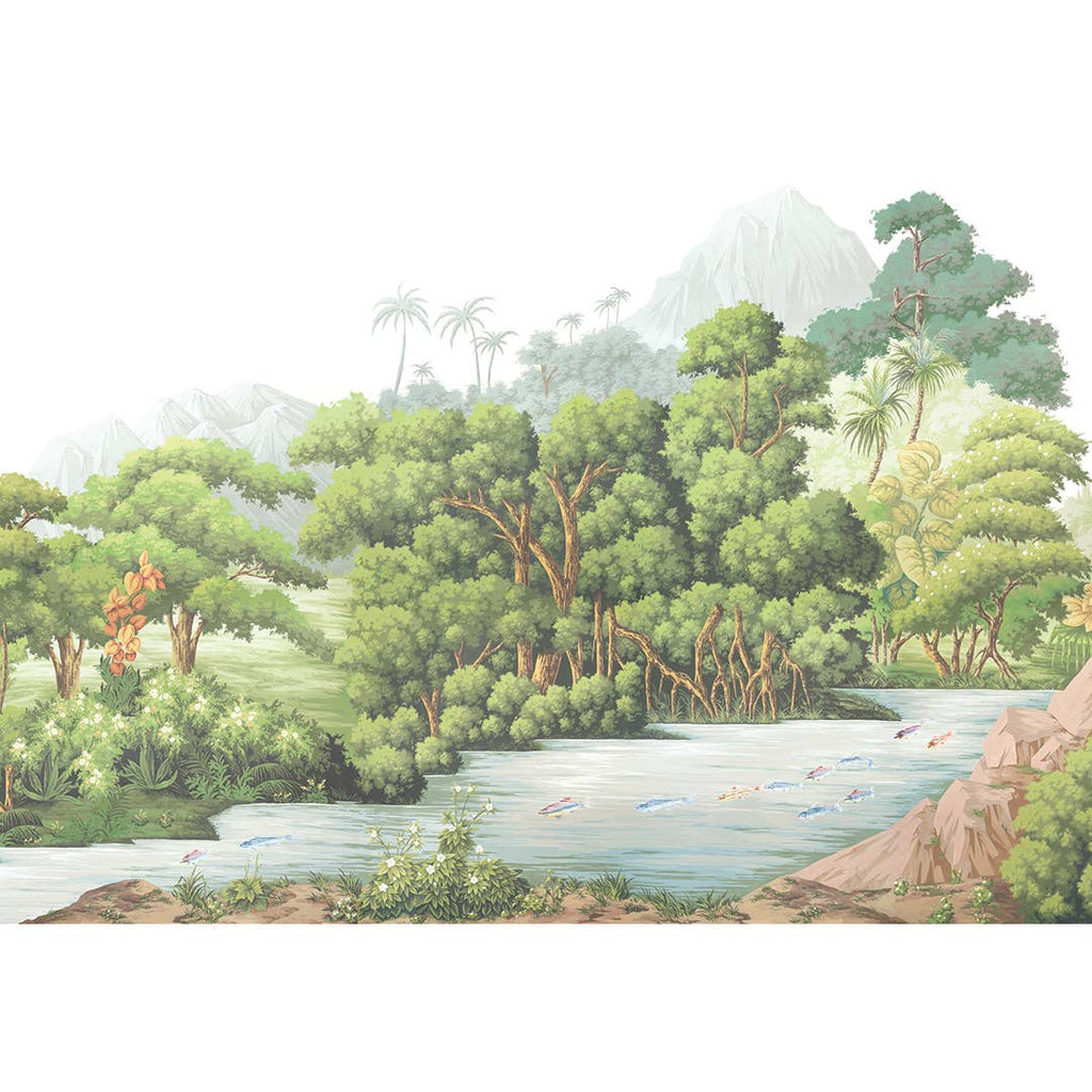Utopia Peel and Stick Wallpaper Mural, 108" x 156"