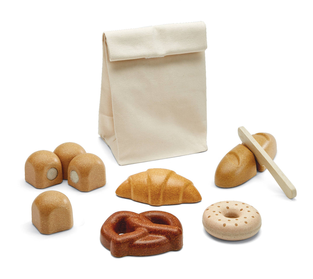 Wooden Pretend-Play Bread Set for Kids