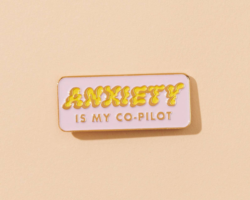 Anxiety is My Co-Pilot - Enamel Lapel Pin