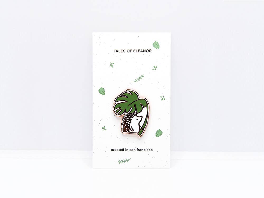 Monstera Enamel Pin