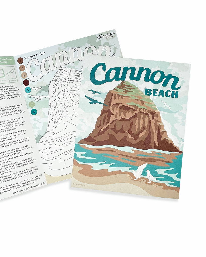 Haystack Rock at Cannon Beach Paint-by-Number Kit
