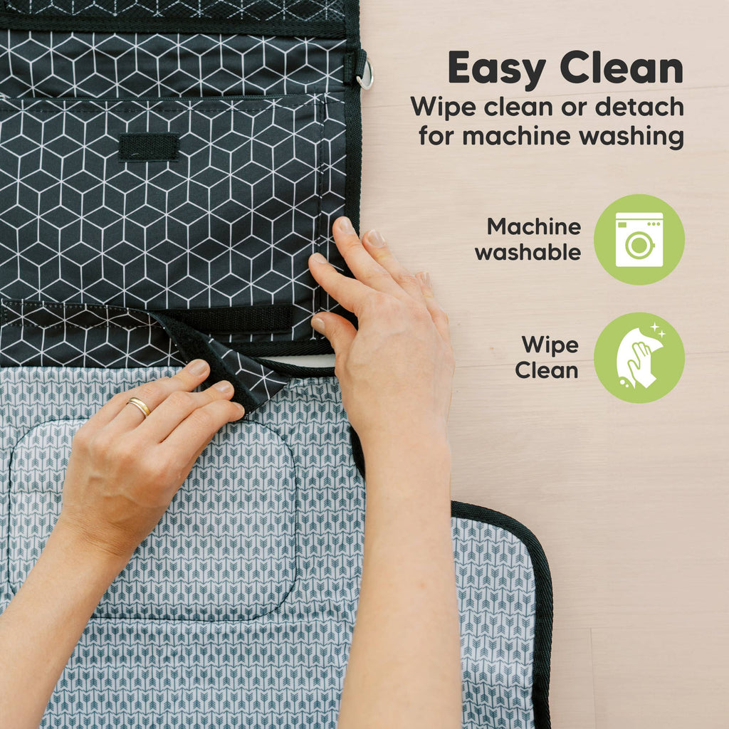 Ezee Portable Diaper Changing Pad, Foldable Changing Mat