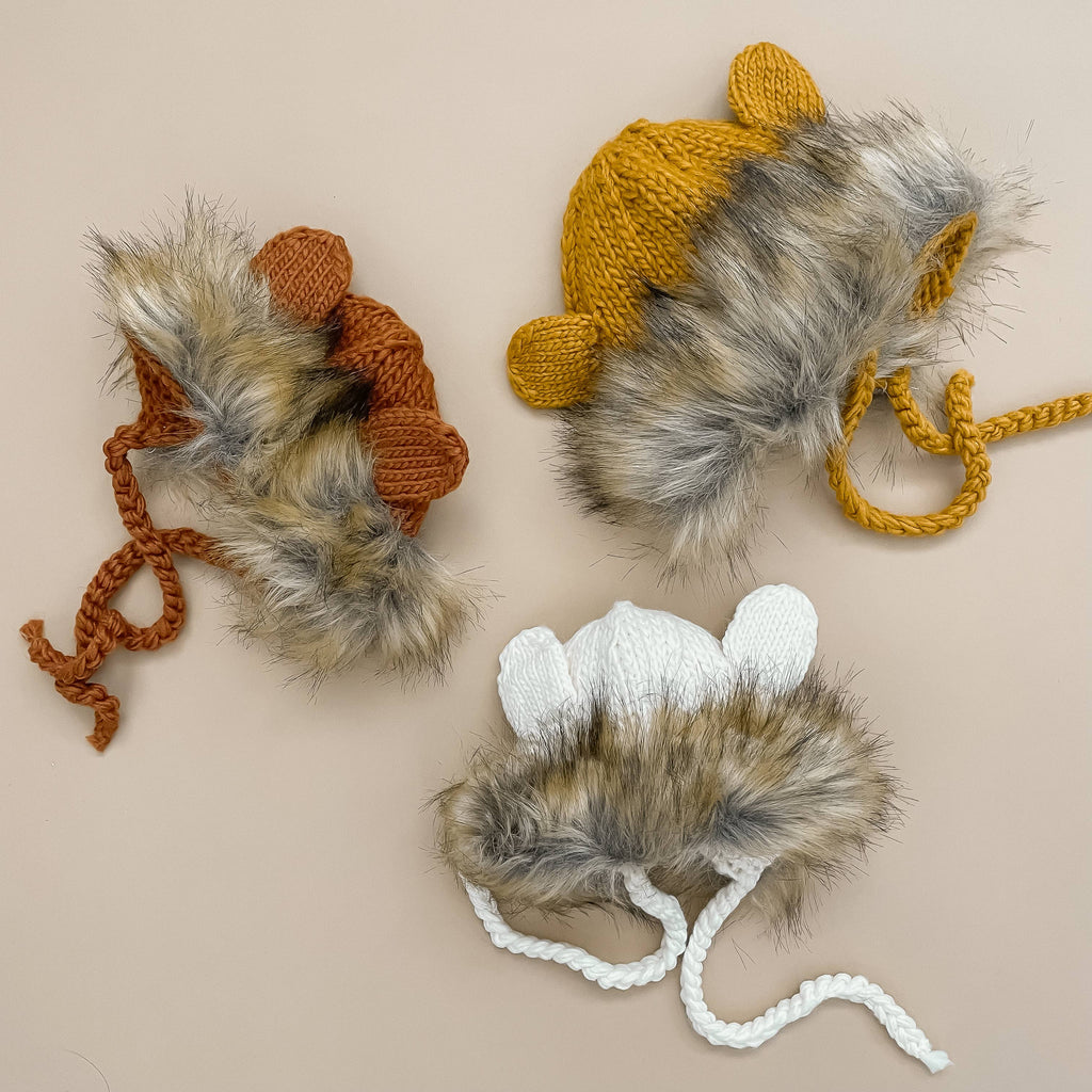 Lion Bonnet, Mustard | Baby & Kids Hat Gift