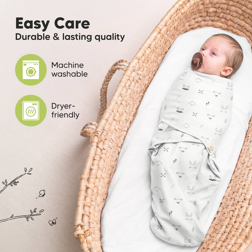 3pk Soothe Baby Swaddles 0-3 Months, Sleep Sack for Newborns