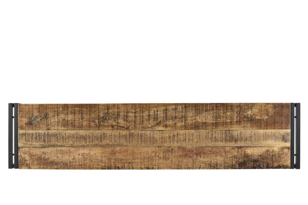 Mango Wood Bench With Metal Legs