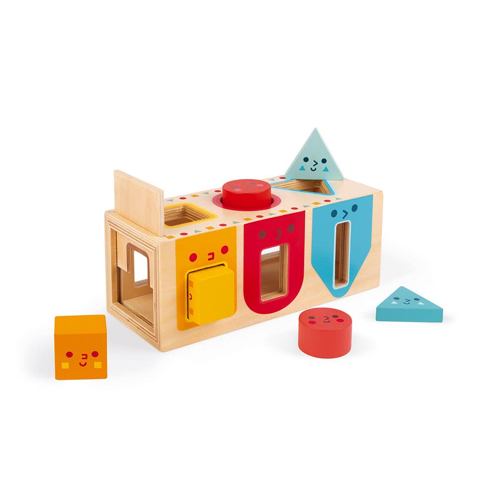 Colors & Geometric Shapes Box | 6 Blocks | Educational toy