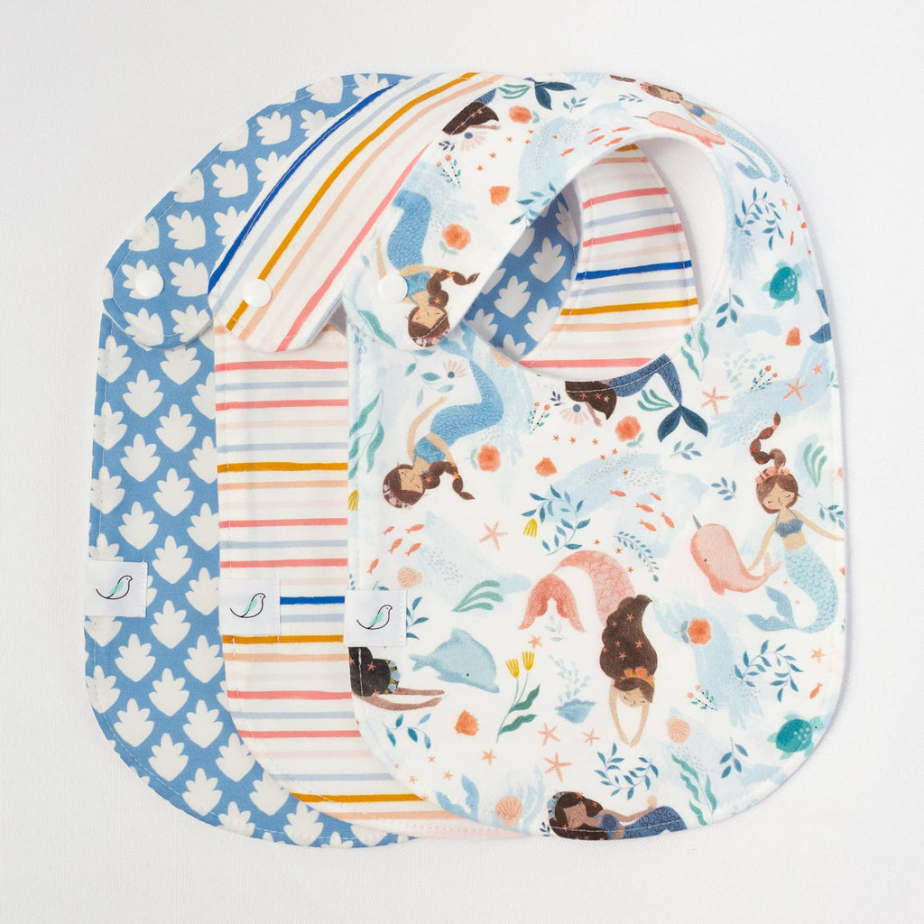 Charlie Snap Bib - Mermaids