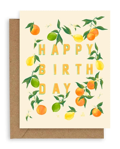 Citrus Birthday Card