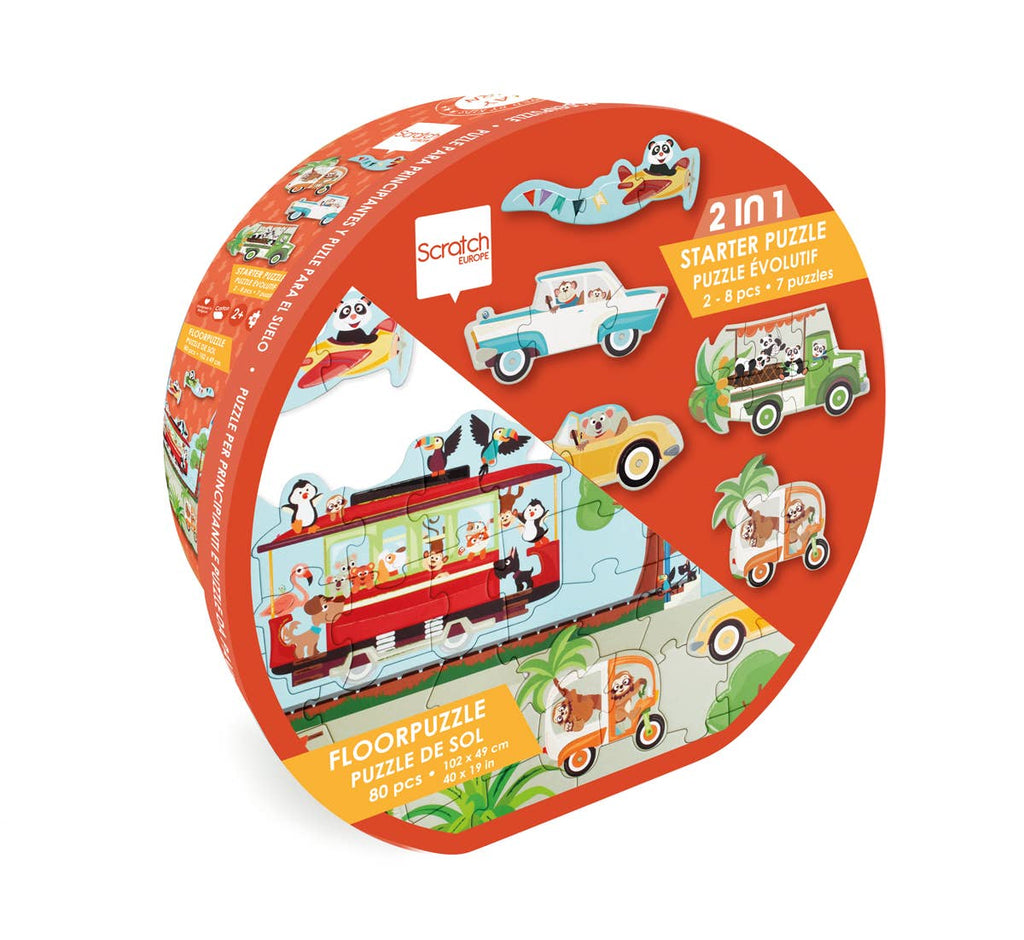 Scratch - 2-in-1 Starter and Floor Puzzle ON THE ROAD