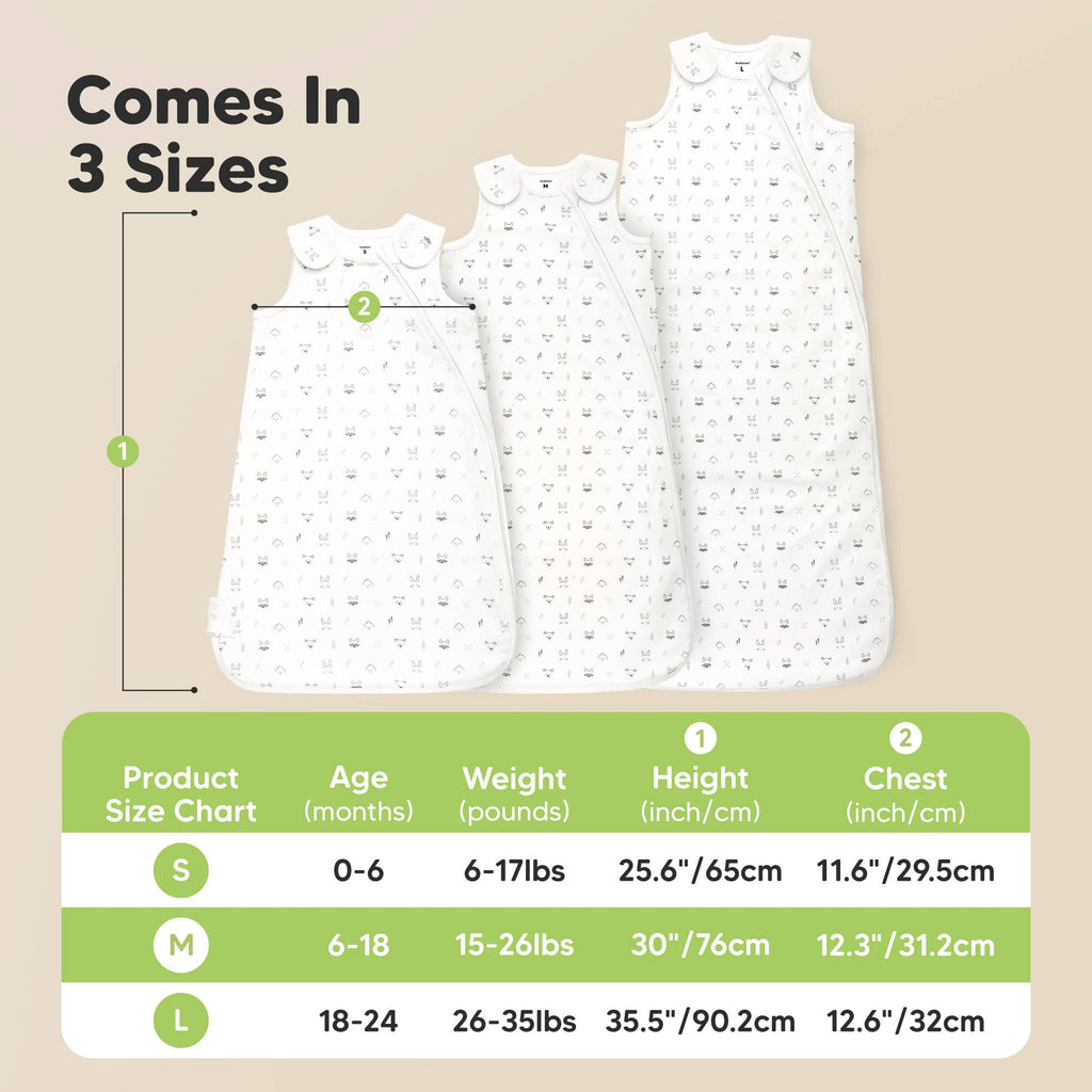 Soothe Sleep Sack, Baby Wearable Blanket: Nordic / Small