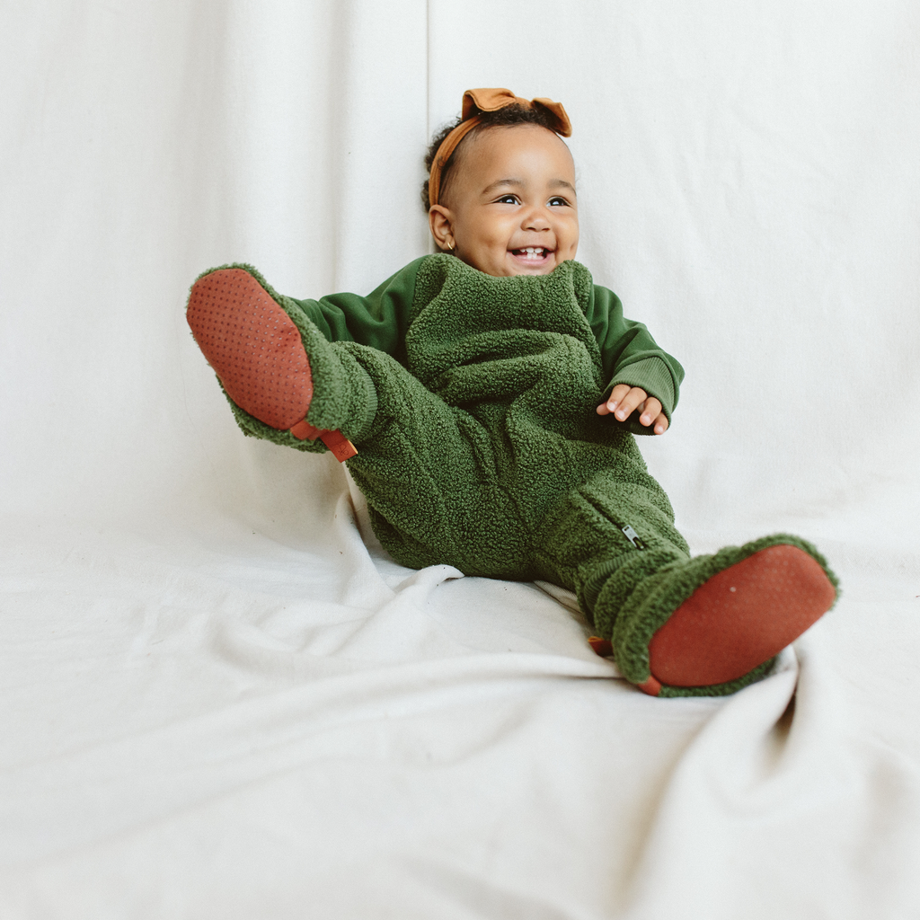 Sherpa Baby One-Piece - Spruce