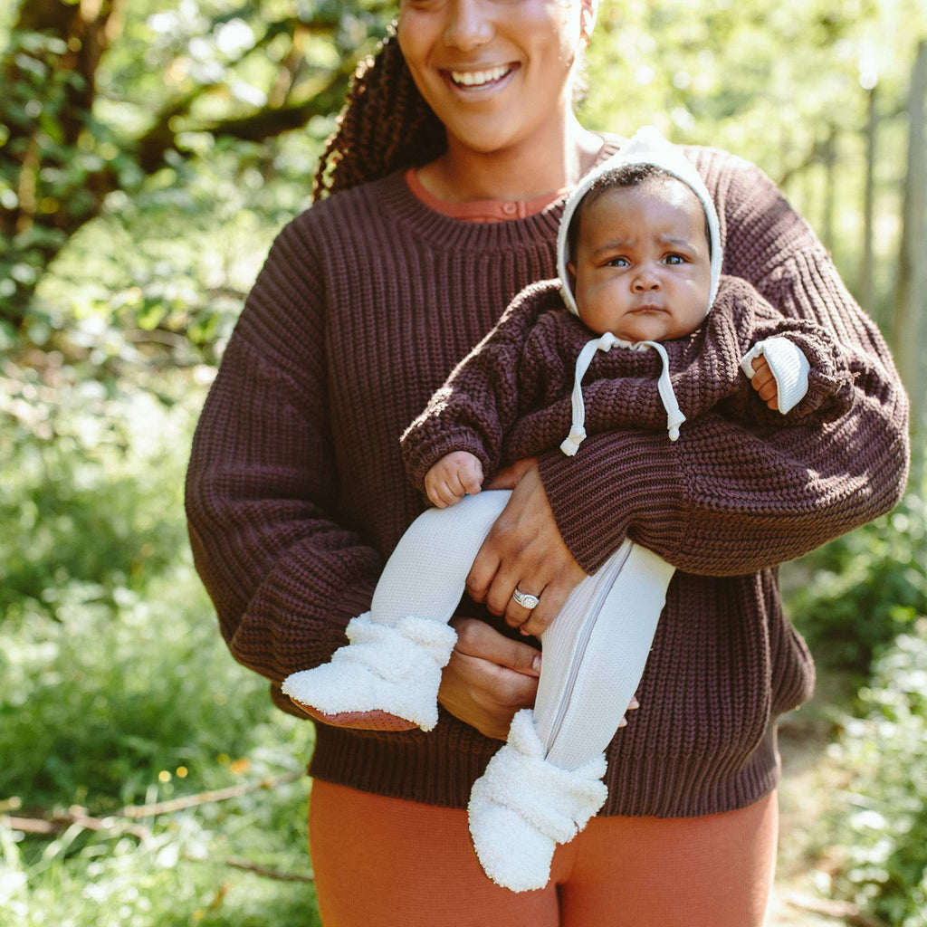 Sherpa Baby Stay-On Boots - Alabaster