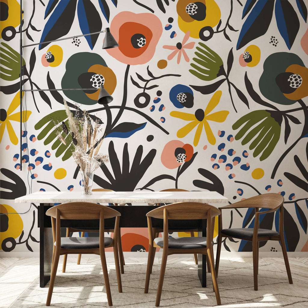 Secret Garden Peel and Stick Wallpaper Mural, 108" x 78"