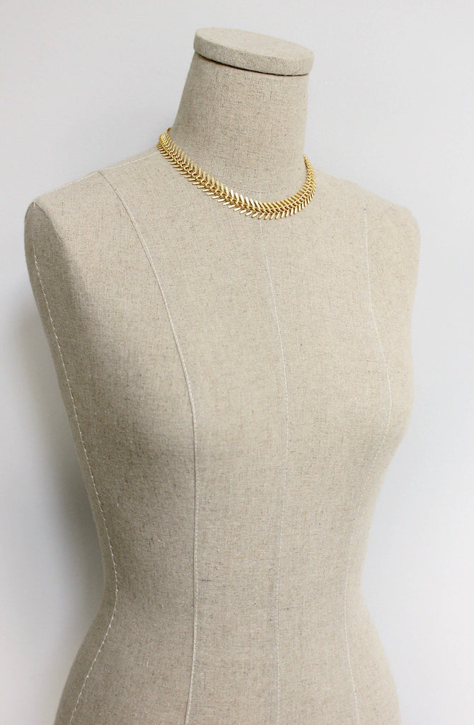 Fish Bone Chain Necklace