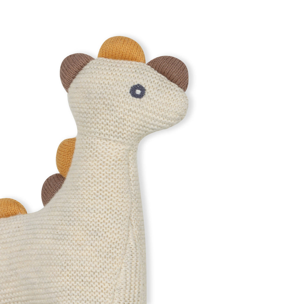 Dino Knit Stuffed Animal Soft Baby Toy (Organic Cotton)