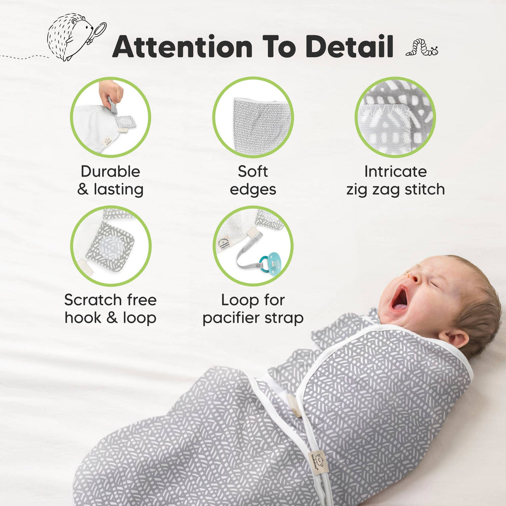 3pk Soothe Baby Swaddles 0-3 Months, Sleep Sack for Newborns