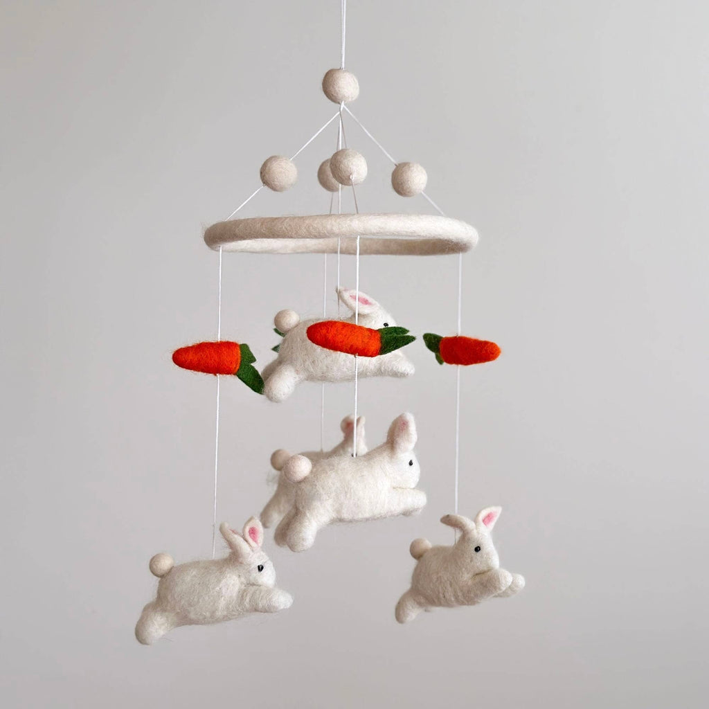 Bunny Chasing Carrot Baby Mobile