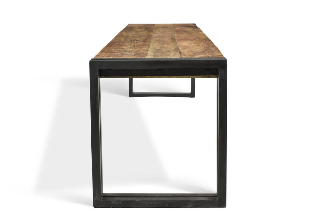 Mango Wood Bench With Metal Legs