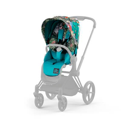 SF Floor Model Cybex Platinum ePriam rose gold + we the best seat pack