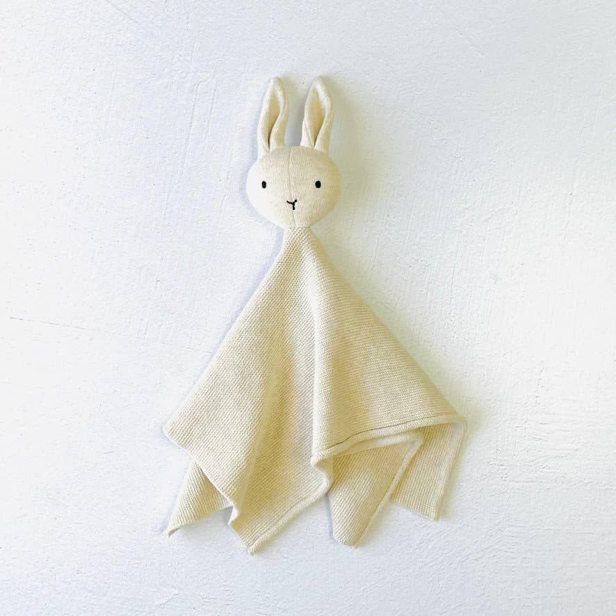 Bunny-Organic Baby Lovey Grey Heather