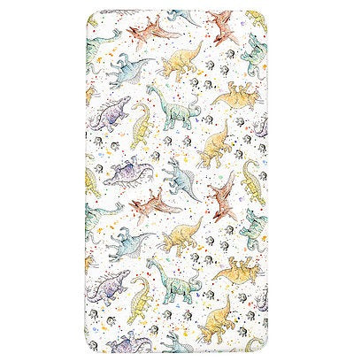 Watercolor Dinosaur Crib Sheet