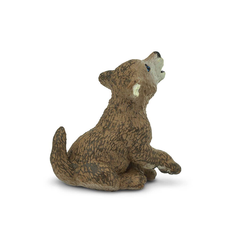 Wolf Pup Figurine Toy for Kids