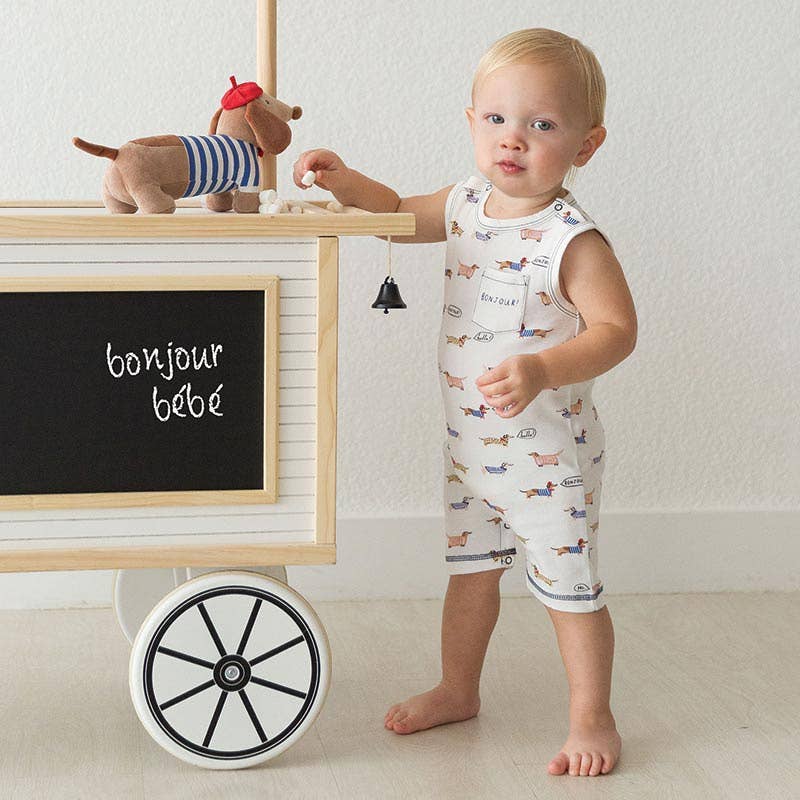 Bonjour Tank Romper: 3-6M