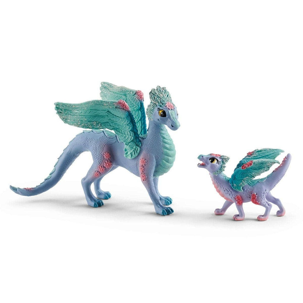 Blossom Dragon Mother And Baby Dragon Toys Playset