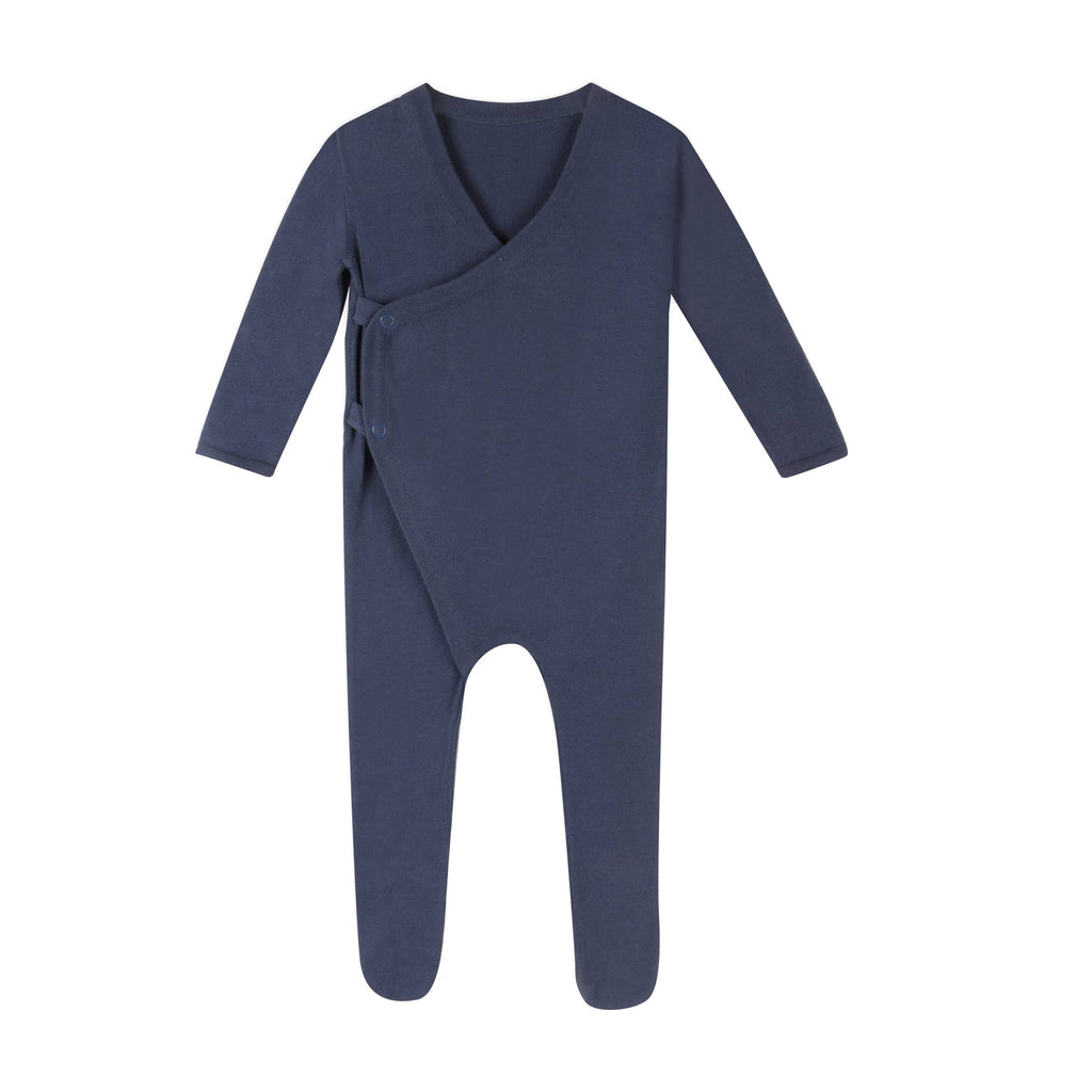 Milan Sweater Knit Baby Kimono Footie Coverall (Organic)