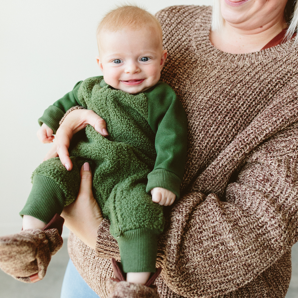 Sherpa Baby One-Piece - Spruce