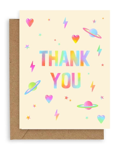 Rainbow Block Thank You Card