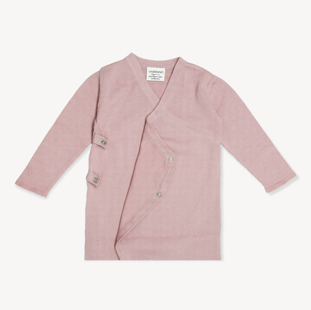Milan Sweater Knit Baby Kimono Footie Coverall (Organic)