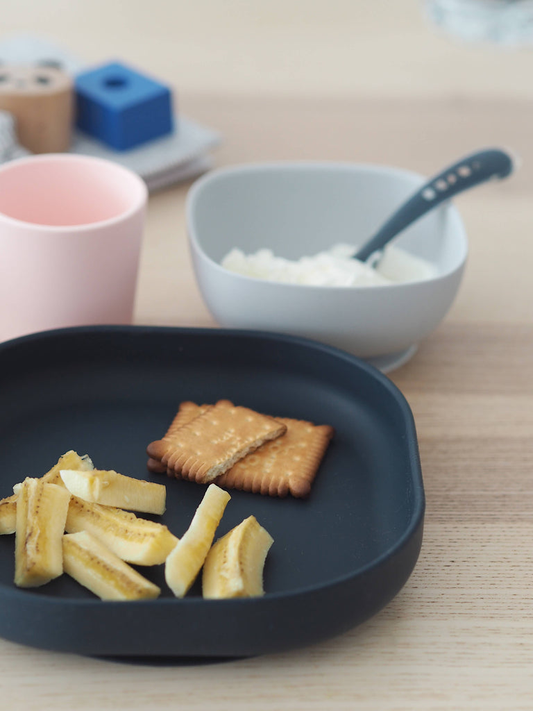BEABA Silicone Suction Meal Set - Set of 4 - Midnight