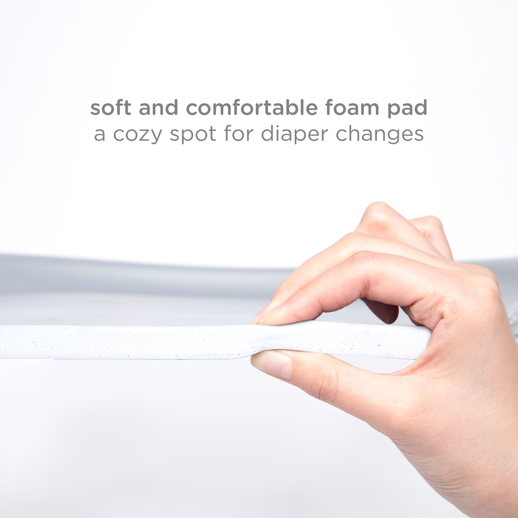 Gray Foam Changing Pad