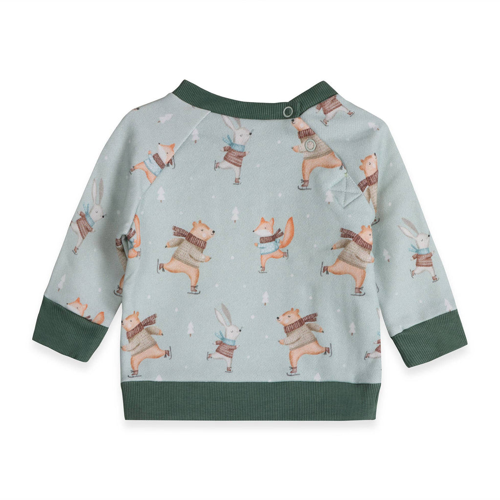 Ice Skaters Baby Sweatshirt & Pants Set (Organic Fleece)