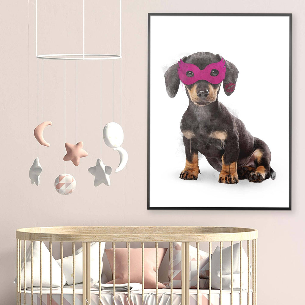 Super Sausage! Little Heroes Dachshund Animal Print