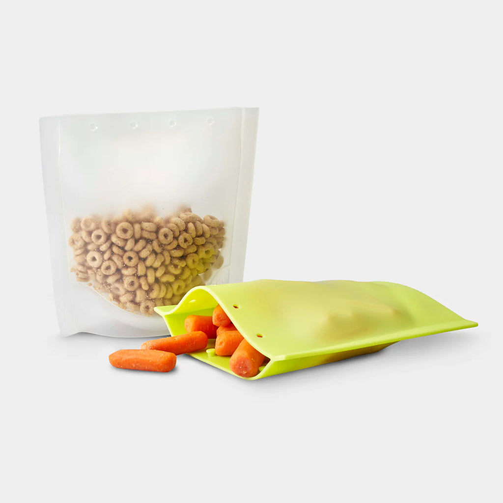 Reusable Silicone Food Storage Sandwich Bag, 2pk