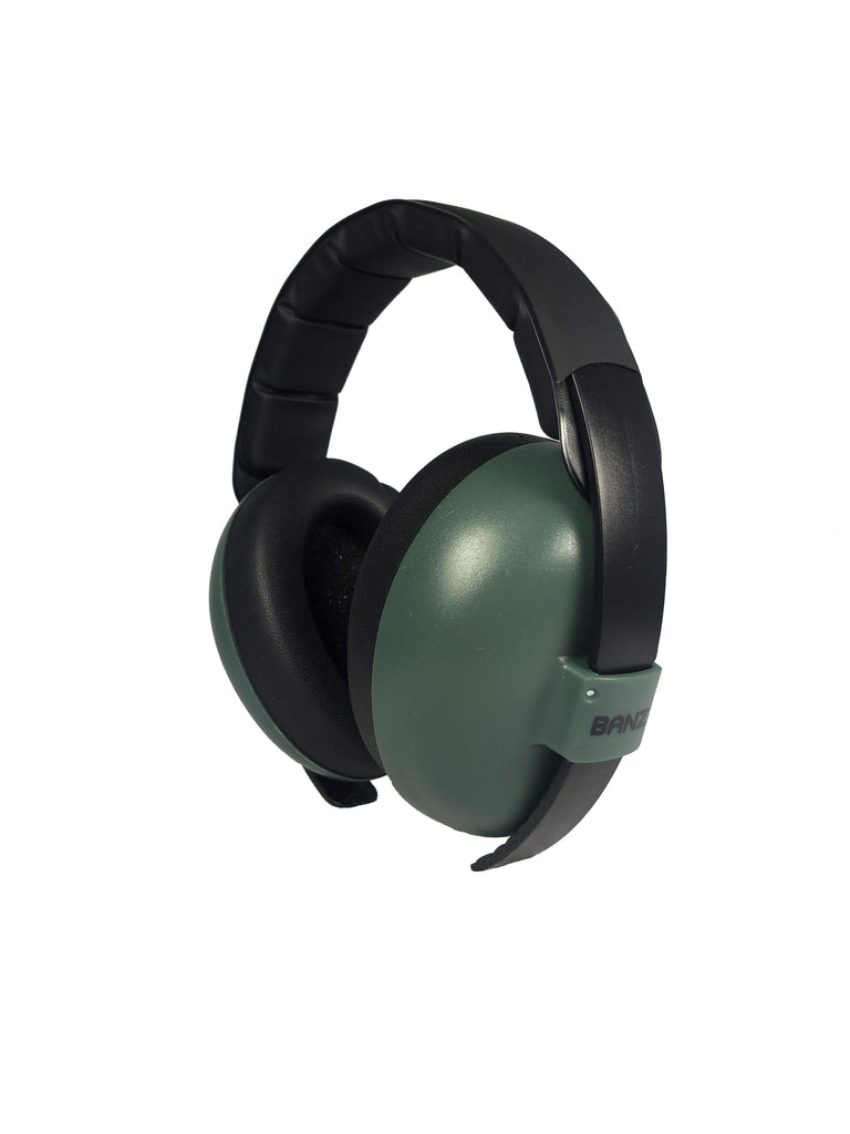 Baby Earmuffs Solids Noise Attenuation Ear Warmers for Kids: Leaf Green
